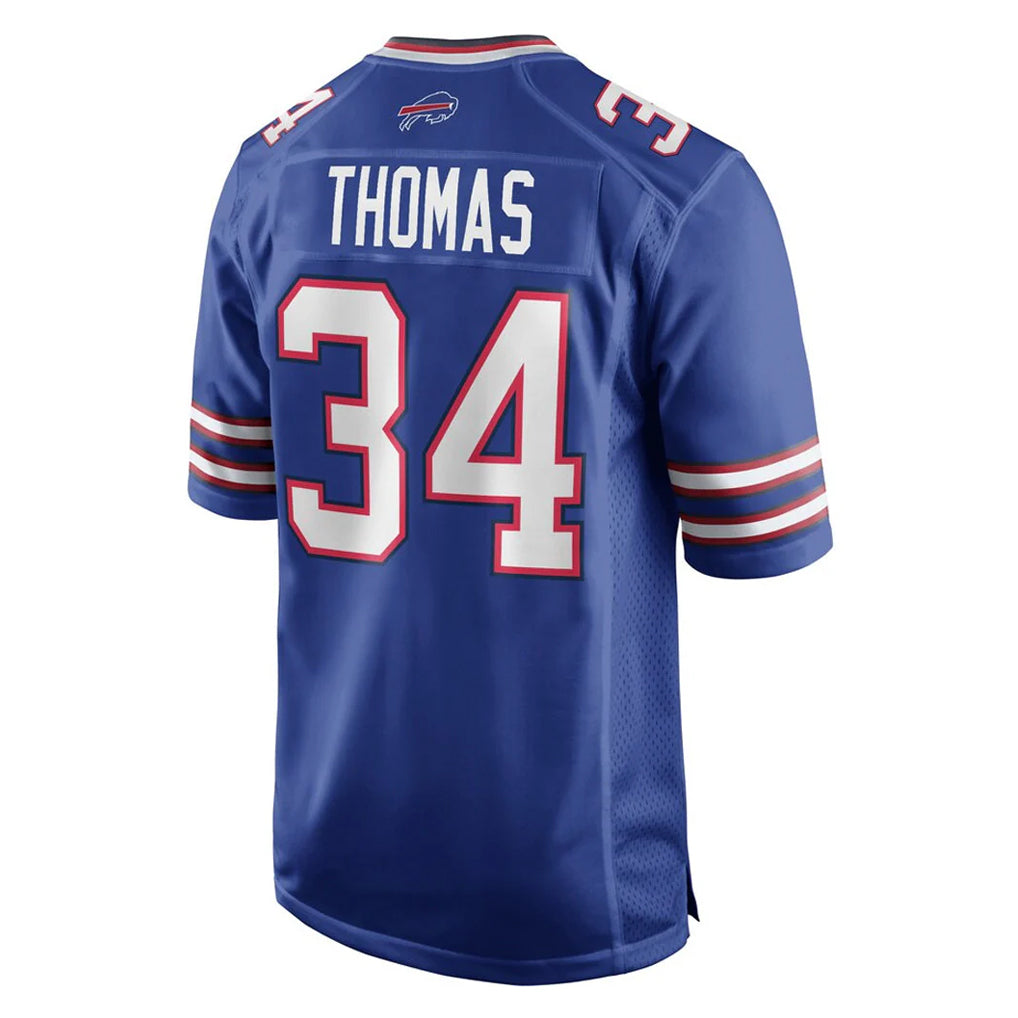 BIPIHUC B.Bills #34 Thurman Thomas Player Royal Home Game Stitched Jerseys