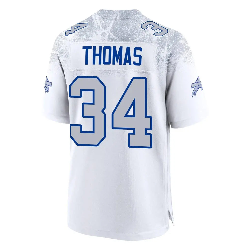 BIPIHUC B.Bills #34 Thurman Thomas Player White Rivalries Collection Game Stitched Jerseys