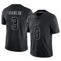 BIPIHUC B.Bills #3 Damar Hamlin Player Black RFLCTV Limited Stitched Jerseys