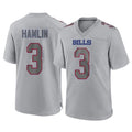 BIPIHUC B.Bills #3 Damar Hamlin Player Gray Home Game Stitched Jerseys