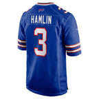 BIPIHUC B.Bills #3 Damar Hamlin Player Royal Home Game Stitched Jerseys