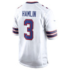 BIPIHUC B.Bills #3 Damar Hamlin Player White Home Game Stitched Jerseys