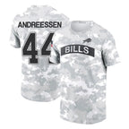 BIPIHUC B.Bills #44 Joe Andreessen Player Arctic Camo Salute to Service T-Shirt Hoodies Stitched Jerseys
