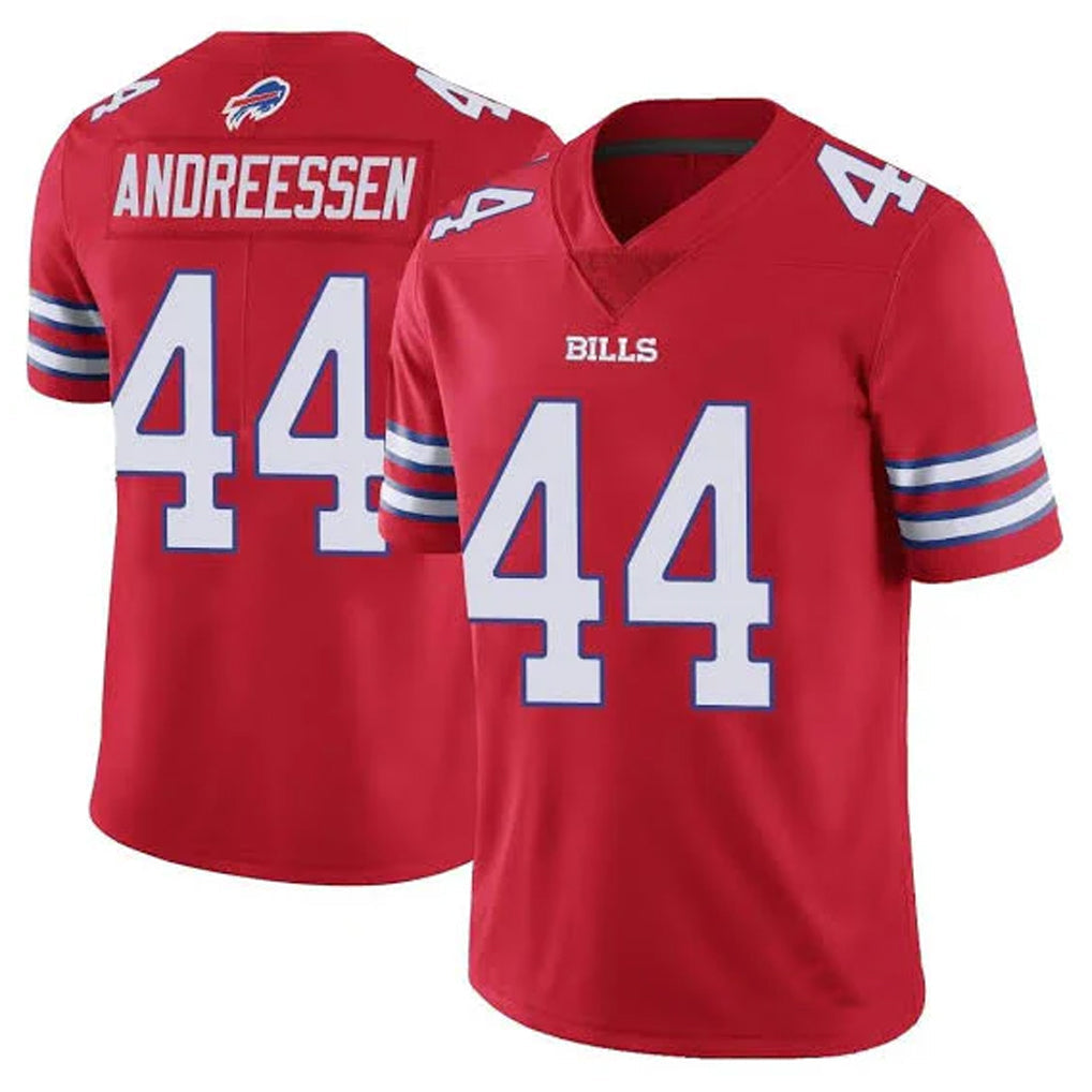 BIPIHUC B.Bills #44 Joe Andreessen Player Red Vapor Untouchable Limited Stitched Jerseys