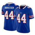 BIPIHUC B.Bills #44 Joe Andreessen Player Royal Vapor F.U.S.E. Limited Home Game Stitched Jerseys