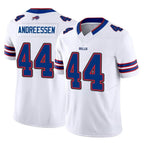 BIPIHUC B.Bills #44 Joe Andreessen Player White Vapor F.U.S.E. Limited Home Game Stitched Jerseys