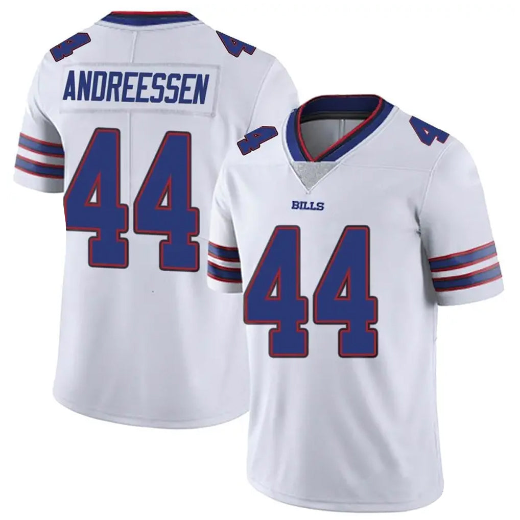 BIPIHUC B.Bills #44 Joe Andreessen Player White Vapor Untouchable Limited Stitched Jerseys