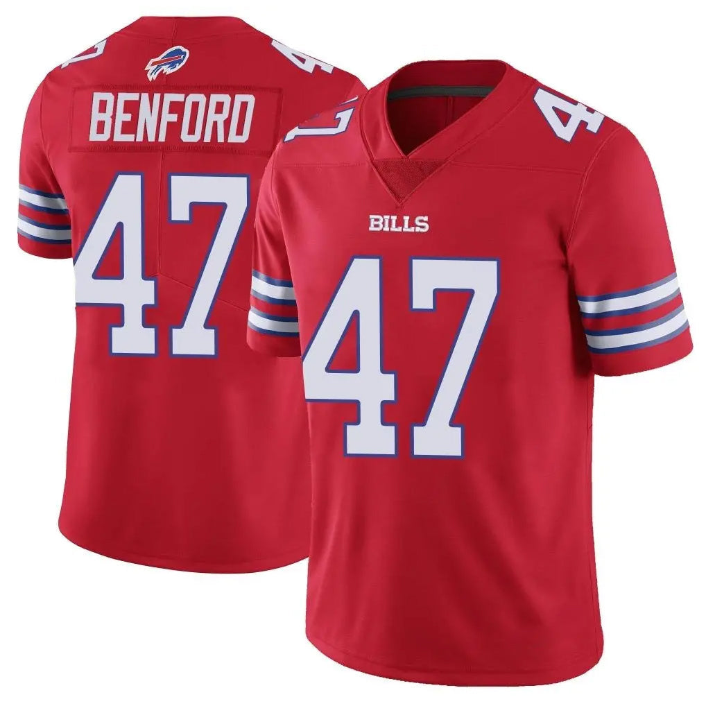 BIPIHUC B.Bills #47 Christian Benford Player Red Vapor Untouchable Limited Stitched Jerseys