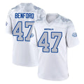 BIPIHUC B.Bills #47 Christian Benford Player White Rivalries Collection Limited Stitched Jerseys