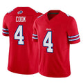 BIPIHUC B.Bills #4 James Cook III Player Red Vapor F.U.S.E. Jersey Limited Home Game Stitched Jerseys