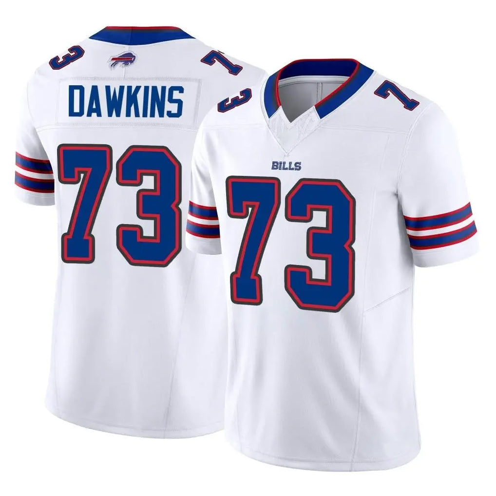BIPIHUC B.Bills #73 Dion Dawkins Player White Vapor F.U.S.E. Limited Home Game Stitched Jerseys