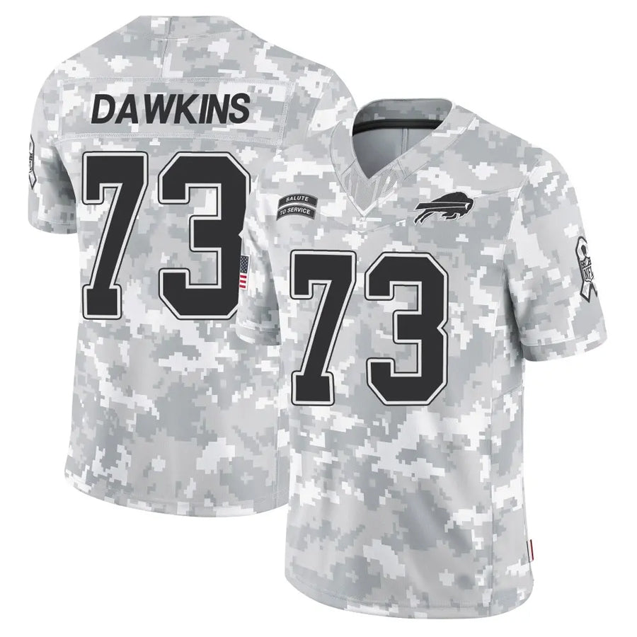 BIPIHUC B.Bills #73 Dion Dawkins Player Arctic Camo Salute to Service Limited  Stitched Jerseys