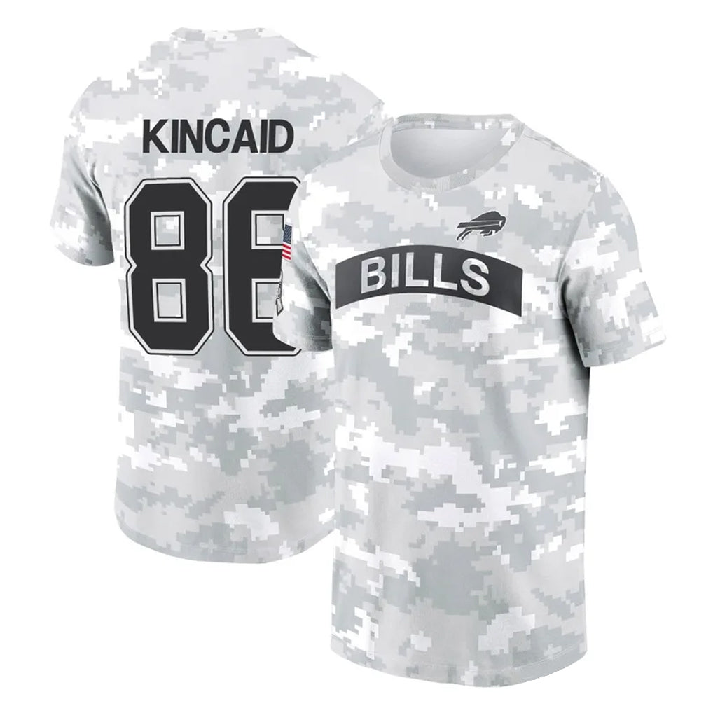 BIPIHUC B.Bills #86 Dalton Kincaid Player Arctic Camo Salute to Service T-Shirt Hoodies Stitched Jerseys