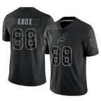 BIPIHUC B.Bills #88 Dawson Knox Player Black RFLCTV Limited Game Stitched Jerseys