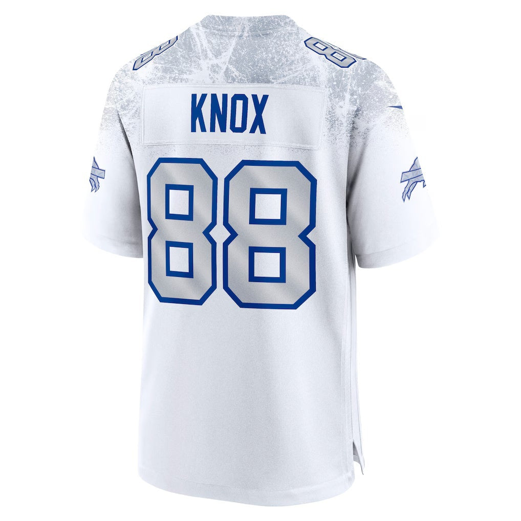BIPIHUC B.Bills #88 Dawson Knox White 2025 Rivalries Collection Game Stitched Jerseys