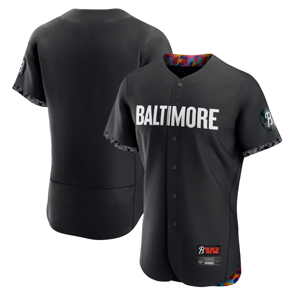 BIPIHUC B.Orioles Black City Connect Limited Elite Home Blank Player Stitched Jerseys