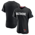 BIPIHUC B.Orioles Black City Connect Limited Elite Home Blank Player Stitched Jerseys