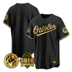 BIPIHUC B.Orioles Black Gold 30th Anniversary of 2131 Home Game Blank Player Stitched Jerseys