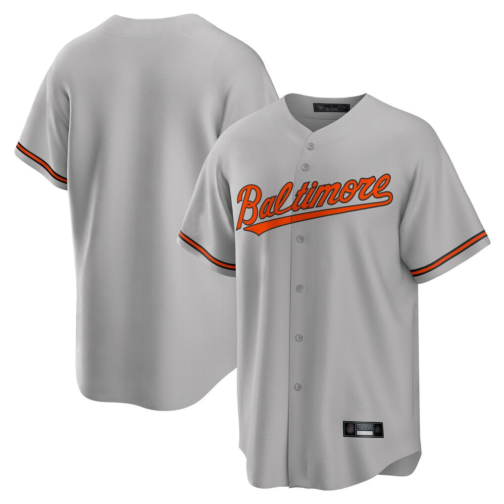 BIPIHUC B.Orioles Gray Home Game Blank Player Stitched Jerseys