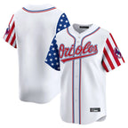 BIPIHUC B.Orioles White Independence Day Vapor Premier Home Game Blank Player Stitched Jerseys