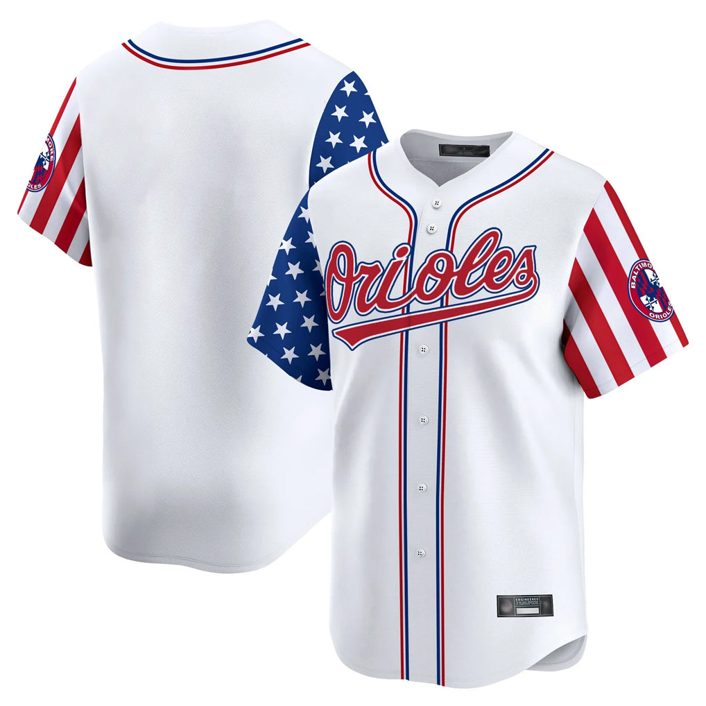 BIPIHUC B.Orioles White Independence Day Vapor Premier Home Game Blank Player Stitched Jerseys