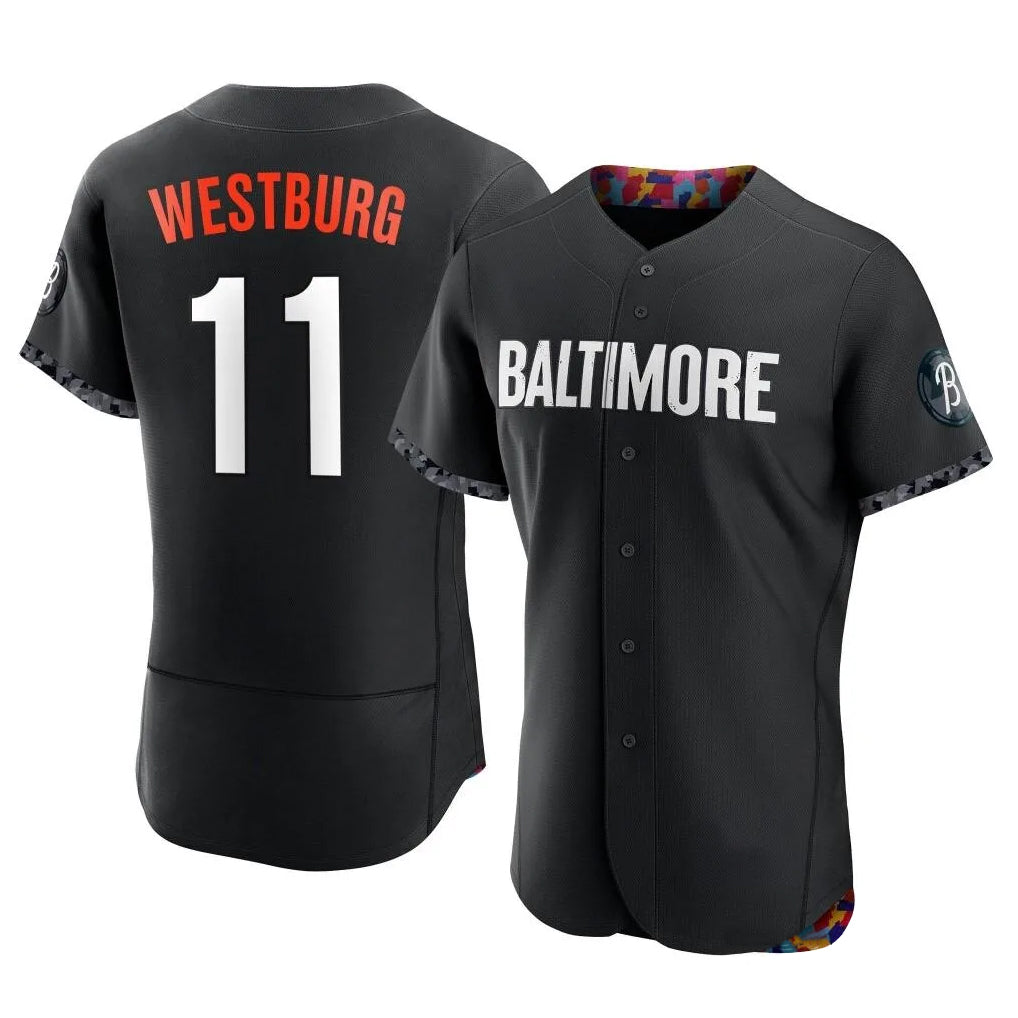 BIPIHUC B.Orioles #11 Jordan Westburg Player Black City Connect Limited Elite Home Game Stitched Jerseys