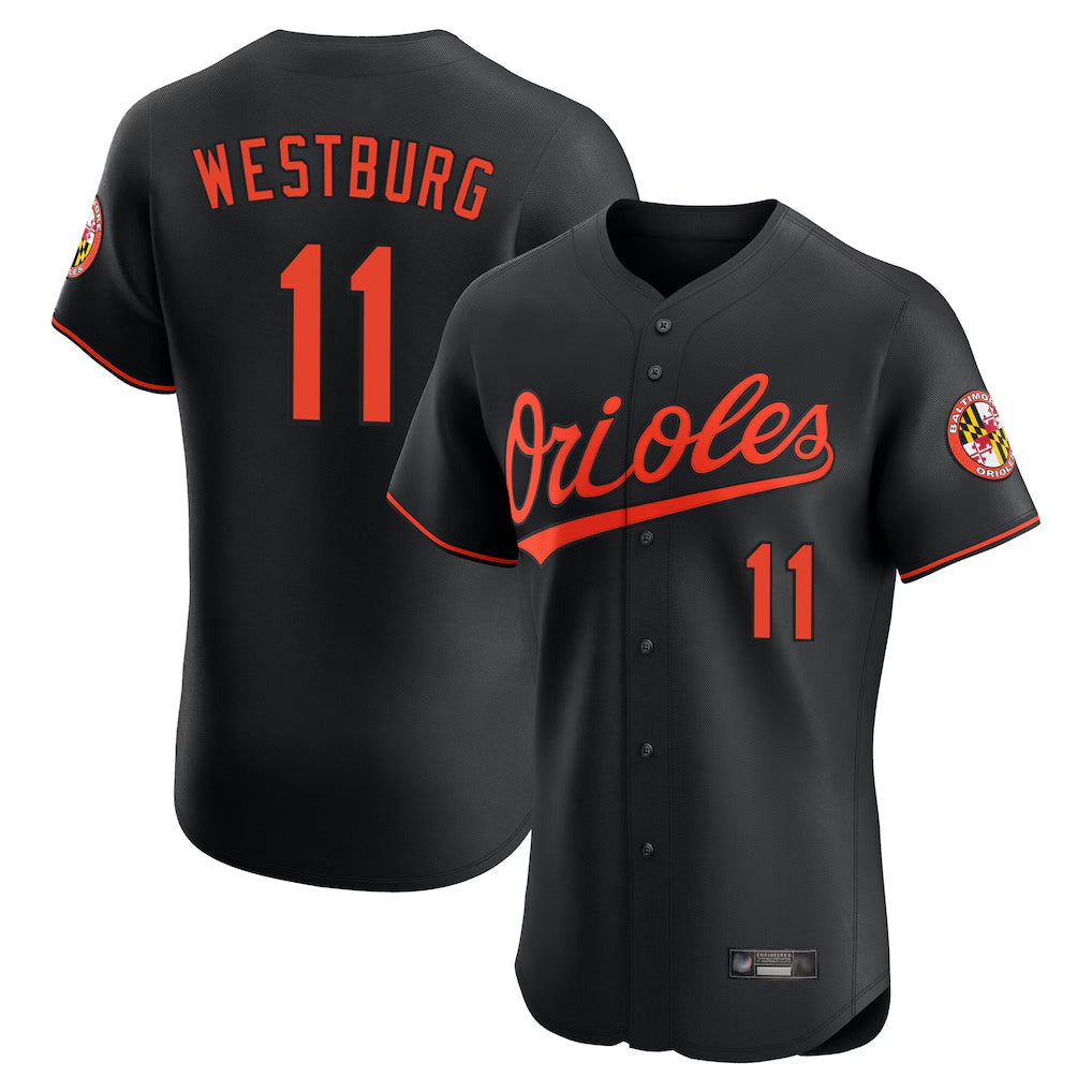 BIPIHUC B.Orioles #11 Jordan Westburg Player Black Limited Elite Home Game Stitched Jerseys