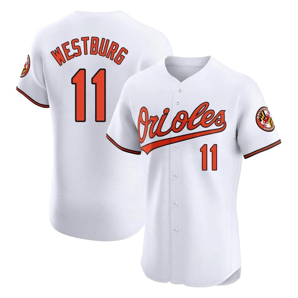 BIPIHUC B.Orioles #11 Jordan Westburg Player White Limited Elite Home Game Stitched Jerseys