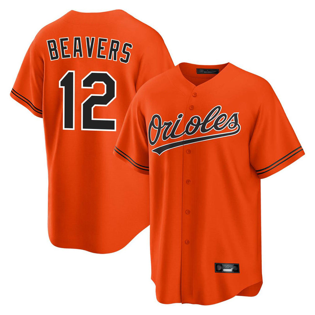 BIPIHUC B.Orioles #12 Dylan Beavers Player Orange Home Game Stitched Jerseys
