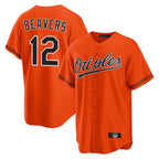 BIPIHUC B.Orioles #12 Dylan Beavers Player Orange Home Game Stitched Jerseys