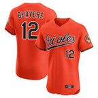 BIPIHUC B.Orioles #12 Dylan Beavers Player Orange Limited Elite Home Game Stitched Jerseys