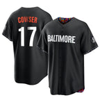 BIPIHUC B.Orioles #17 Colton Cowser Player Black City Connect Home Game Stitched Jerseys