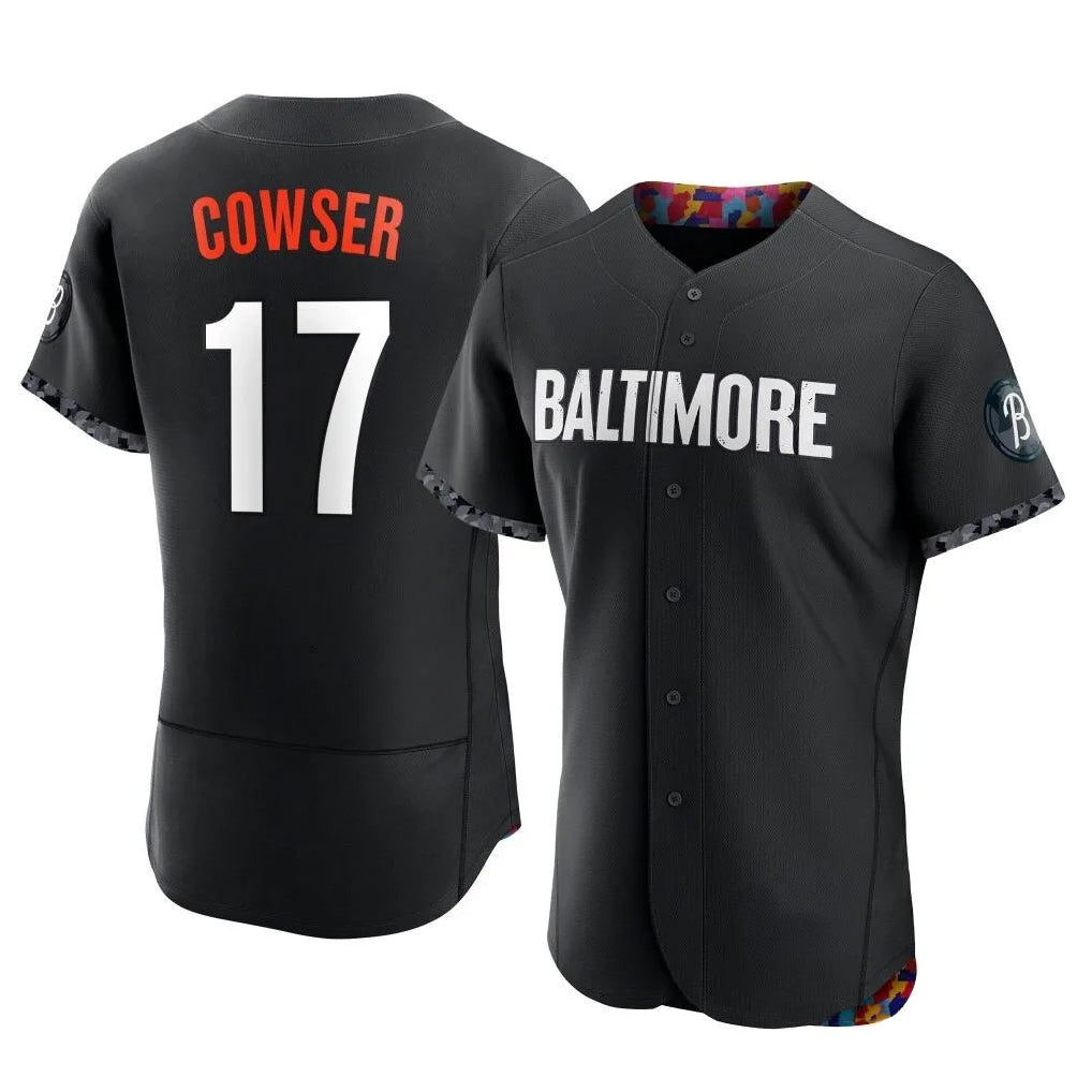 BIPIHUC B.Orioles #17 Colton Cowser Player Black City Connect Limited Elite Home Game Stitched Jerseys