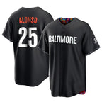 BIPIHUC B.Orioles #25 Pete Alonso Player Black City Connect Home Game Stitched Jerseys