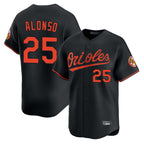BIPIHUC B.Orioles #25 Pete Alonso Player Black Limited Home Game Stitched Jerseys