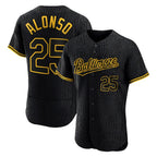 BIPIHUC B.Orioles #25 Pete Alonso Player Black Snake Skin City Limited Elite Home Stitched Jerseys