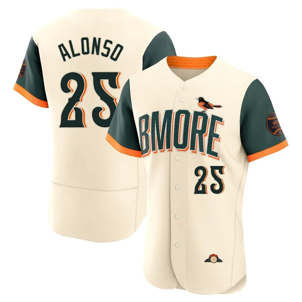 BIPIHUC B.Orioles #25 Pete Alonso Player Cream 2026 City Connect Limited Elite Home Game Stitched Jerseys