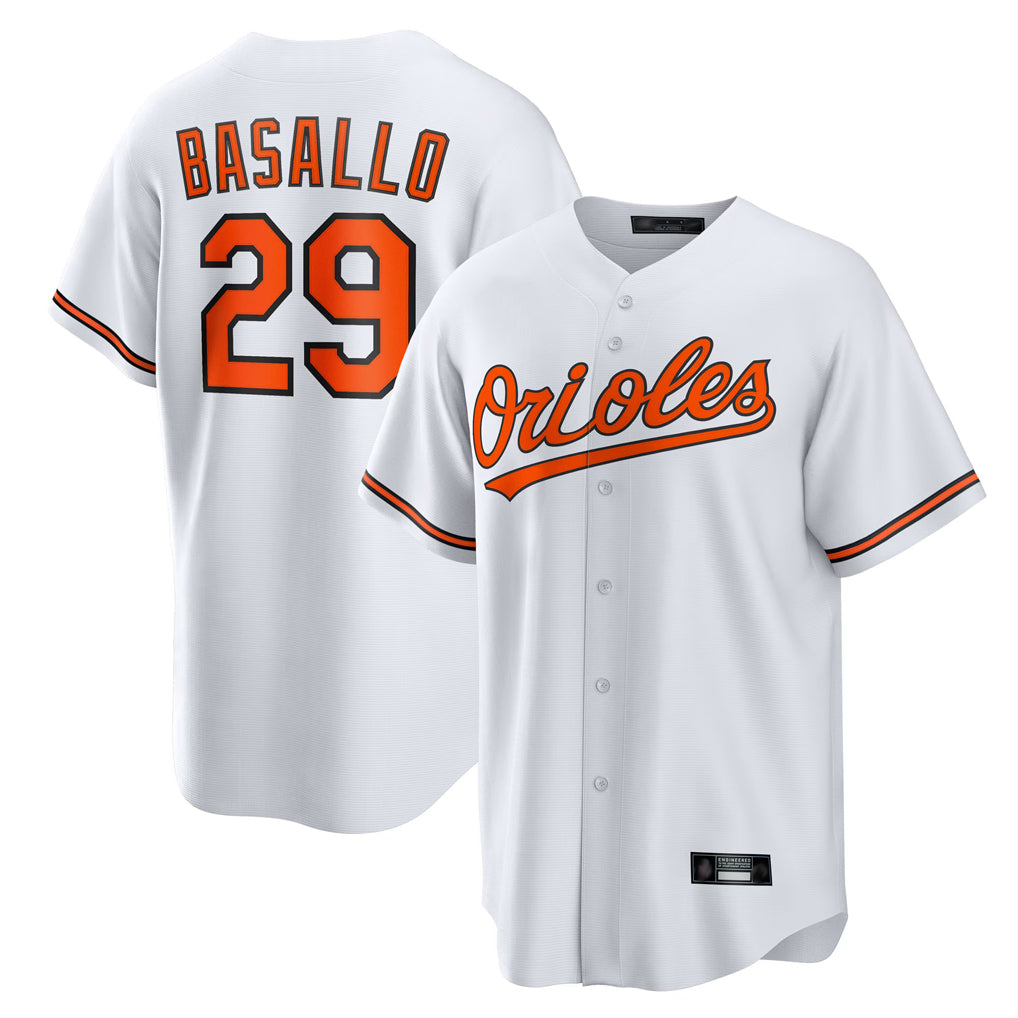 BIPIHUC B.Orioles #29 Samuel Basallo Player White Home Game Stitched Jerseys