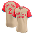 BIPIHUC B.Orioles #2 Gunnar Henderson Player Cream American League All-Star Limited Elite Home Game Stitched Jerseys