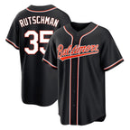 BIPIHUC B.Orioles #35 Adley Rutschman Player Black Out Home Game Stitched Jerseys