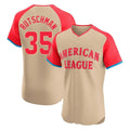 BIPIHUC B.Orioles #35 Adley Rutschman Cream American League All-Star Limited Elite Home Game Stitched Jerseys