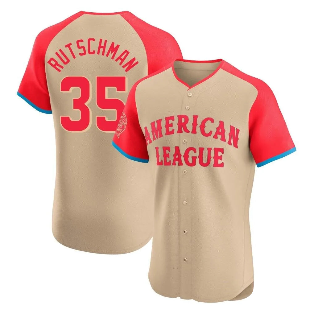 BIPIHUC B.Orioles #35 Adley Rutschman Player Cream American League All-Star Limited Elite Home Game Stitched Jerseys