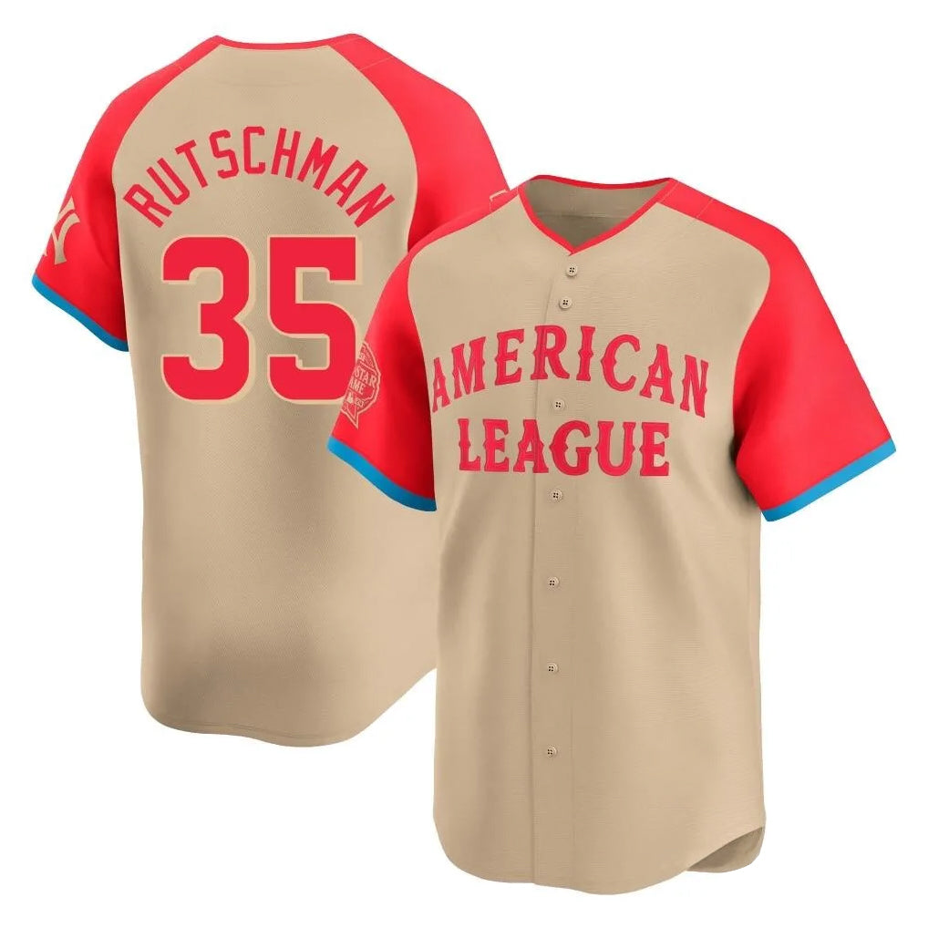 BIPIHUC B.Orioles #35 Adley Rutschman Cream American League All-Star Limited Home Game Stitched Jerseys