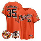 BIPIHUC B.Orioles #35 Adley Rutschman Player Gray Home Game Stitched Jerseys