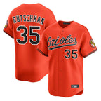 BIPIHUC B.Orioles #35 Adley Rutschman Player Orange Limited Home Game Stitched Jerseys