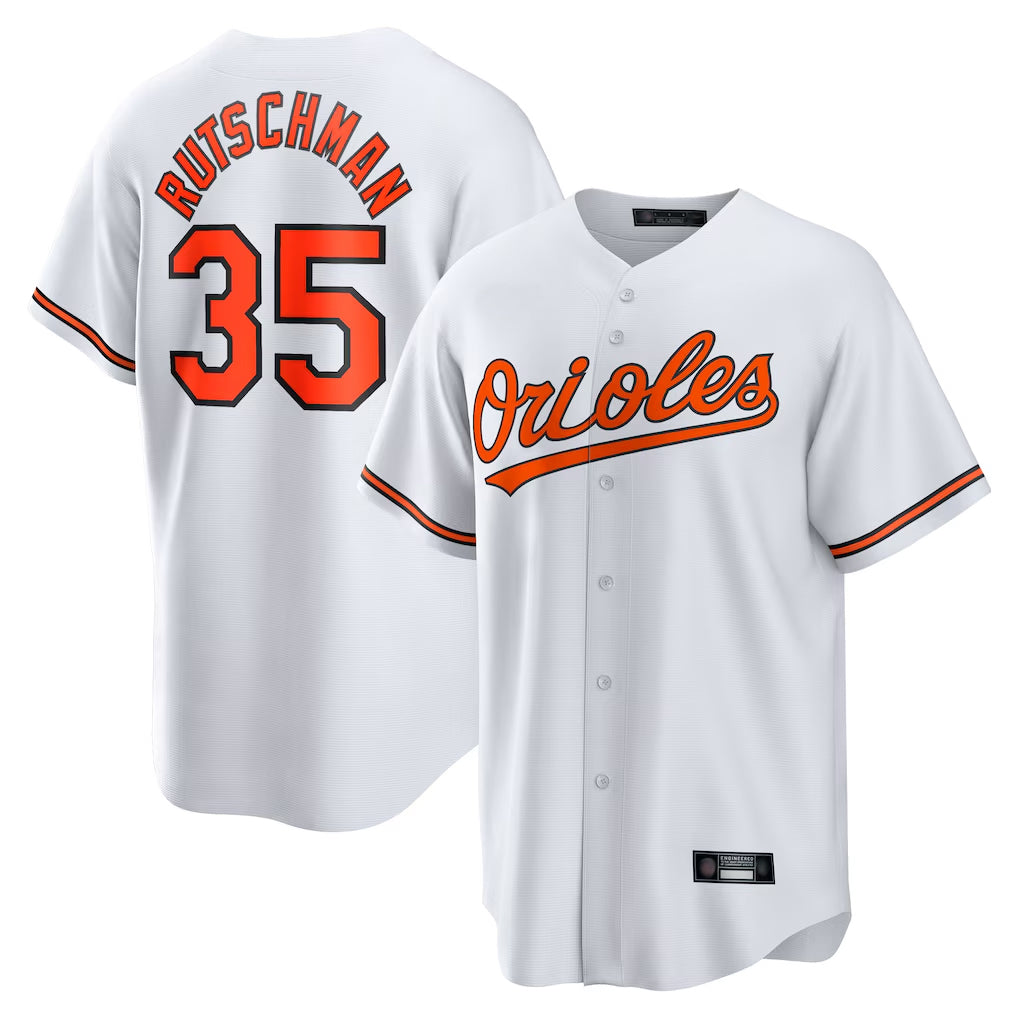 BIPIHUC B.Orioles #35 Adley Rutschman Player White Home Game Stitched Jerseys