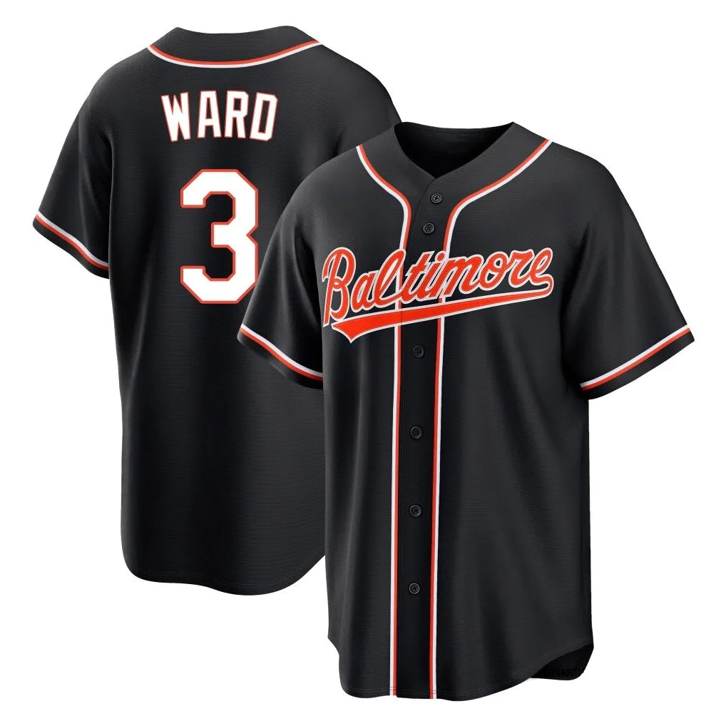 BIPIHUC B.Orioles #3 Taylor Ward Player Black Out Home Game Stitched Jerseys