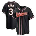 BIPIHUC B.Orioles #3 Taylor Ward Player Black Out Home Game Stitched Jerseys