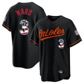 BIPIHUC B.Orioles #3 Taylor Ward Player Black USA 250 Fourth of July Home Game Stitched Jerseys