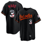 BIPIHUC B.Orioles #3 Taylor Ward Player Black USA 250 Fourth of July Home Game Stitched Jerseys